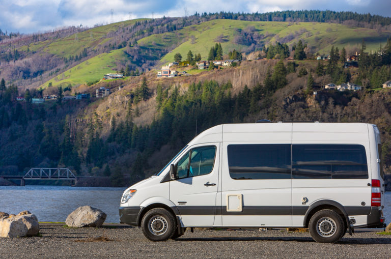 Road Trip Oregon Reliable Sprinter van, Ford Transit camper, Eurovan